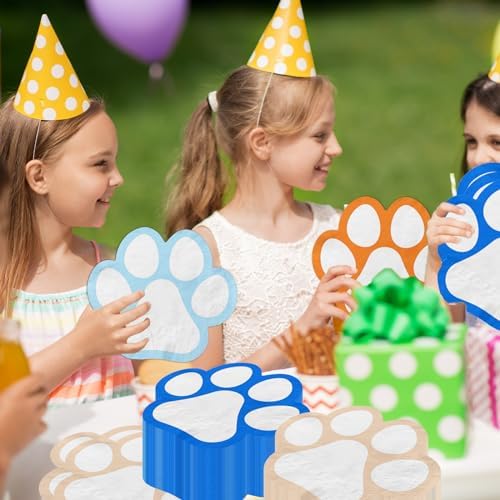 Blue Dog 40-Pcs Paw Napkins - Birthday Party Set