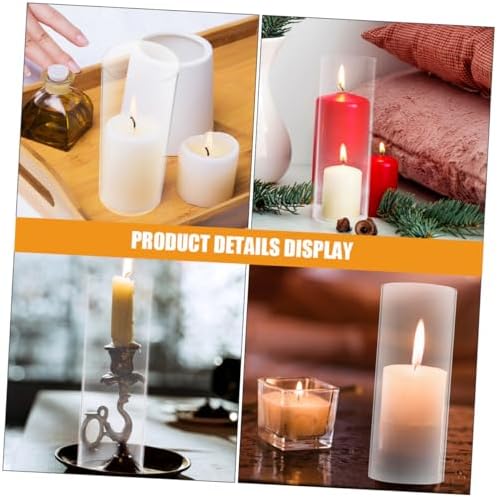 Elegant Transparent Glass Candle Shade for Tealight Holders