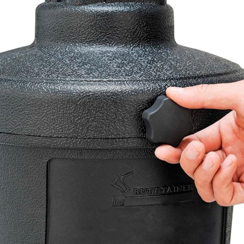 Global Industrial Outdoor Patio Ashtray with Round Base and 15 Gallon Capacity