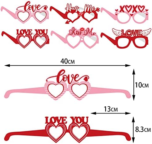 Heart Shaped Eyeglasses Valentines Day Photo Booth Props