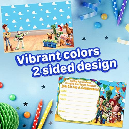Set of 40 Classic Story Themed Birthday Invites