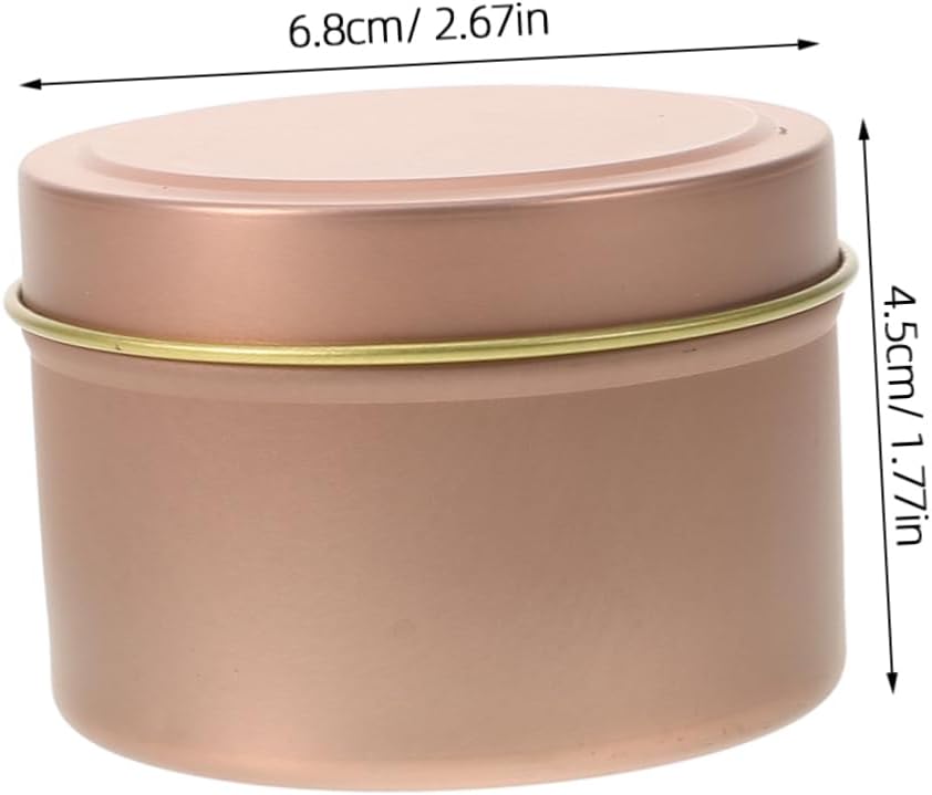 12pcs Metal Candle Tins for DIY Aromatherapy Jars