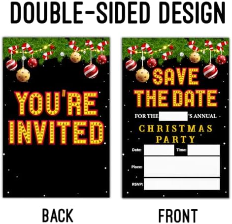 LyoGao Christmas Party Invitations 20 Pack