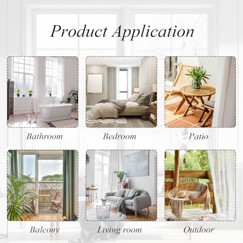 Tifanso Gray Magnetic Curtain Holdbacks 4pcs