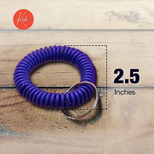 Kicko 25 Inch Spiral Keychain 12-Pack