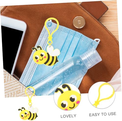 24pcs Cute Bee Keychains for Backpack and Party Favors