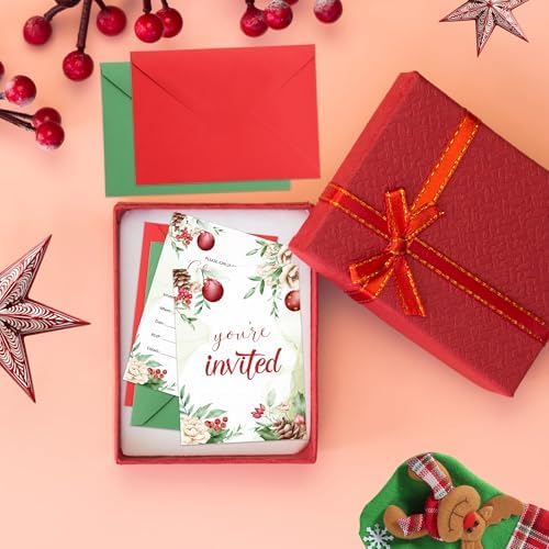 30 Pack Christmas Party Invites with Envelopes