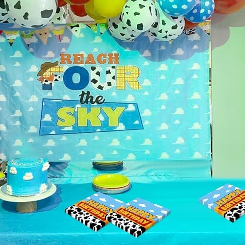 40pcs Cartoon Birthday Party Napkins with Cute Designs