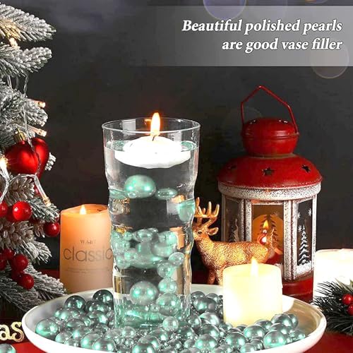 Floating Pearls Vase Filler 105pcs 1000 Transparent Beads