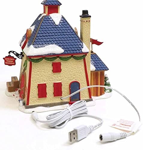 Department 56 North Pole Village Nutcracker Factory Animated Light Building