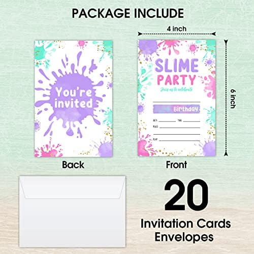 LWBEO Art Birthday Invites with Envelopes