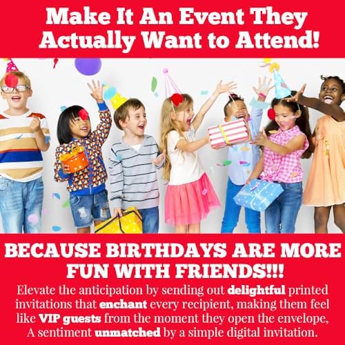 Bowling Birthday Invites 20pcs 5x7 Fill In Cards with Envelopes by AmandaCreation