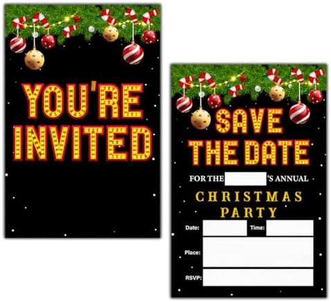 LyoGao Christmas Party Invitations 20 Pack