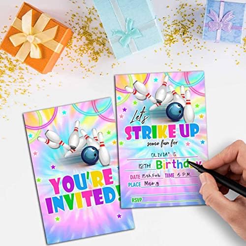 NYCTUG Neon Bowling Party Invitation Set