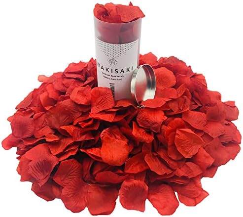 Pre-Separated Scented Artificial Silk Rose Petals 1000 PCS Dark Red
