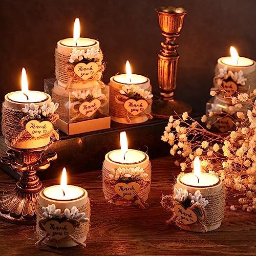 Retisee Wood Candle Holders for Wedding Baby Shower