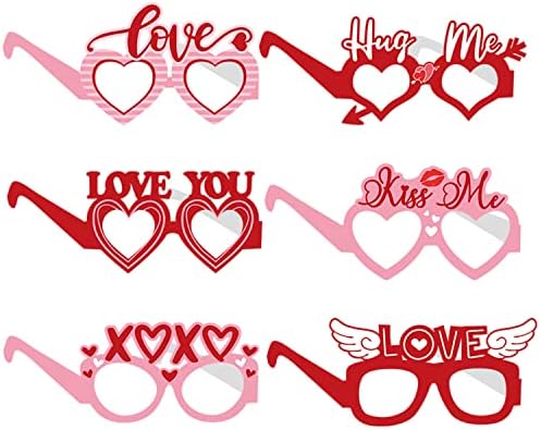 Heart Shaped Eyeglasses Valentines Day Photo Booth Props
