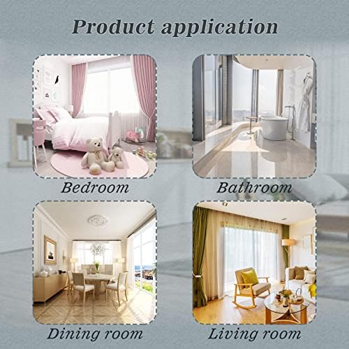 Hion Magnetic Curtain Holdbacks White 6 Pack