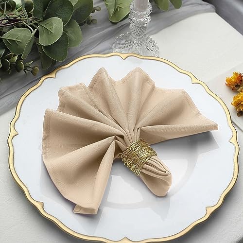 50 pcs 17 Inch Nude Napkins for Wedding Events