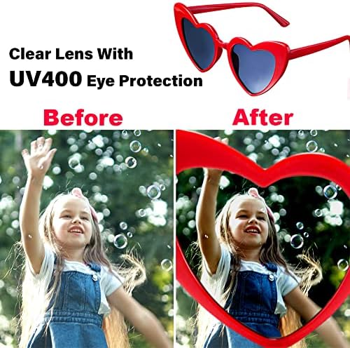UMEELR Valentine Heart Sunglasses Set 6 Pack