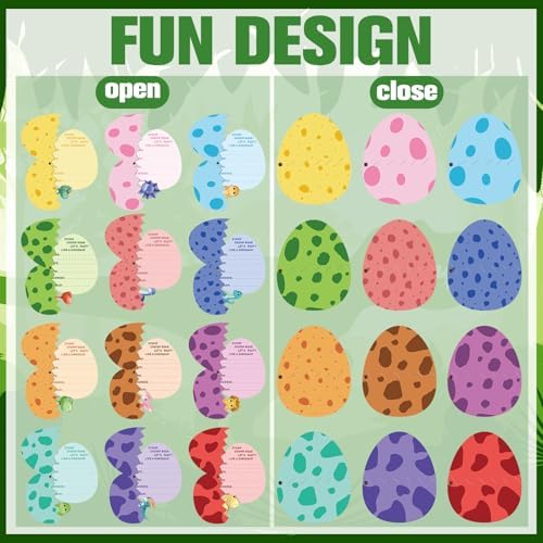 36 Dinosaur Birthday Invitation Cards with Envelopes