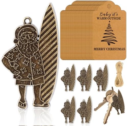 Suncalla 20 Sets Summer Christmas Keychain Decorations