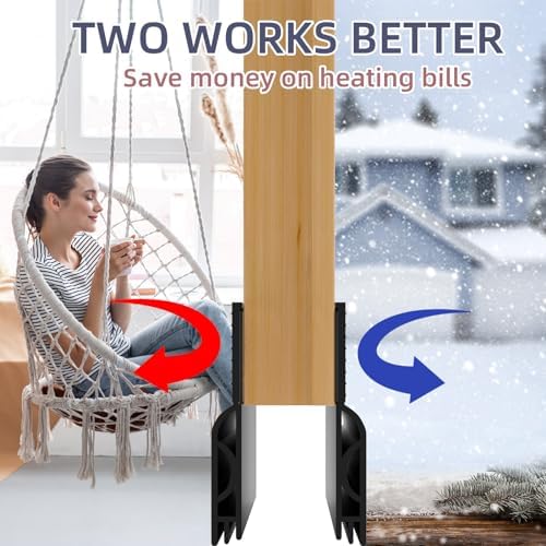 Black Door Draft Stopper 39 Inches Weather Seal