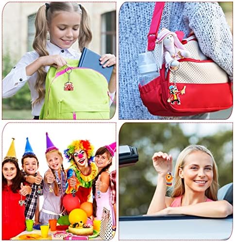 36 Pcs Circus Animals Keychains Party Favors