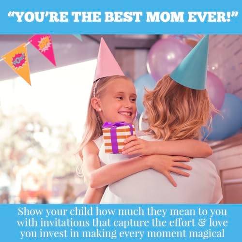 Cosmic Bowling Party Invites 20 5x7 Fill In Cards