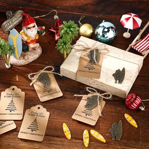 Suncalla 20 Sets Summer Christmas Keychain Decorations