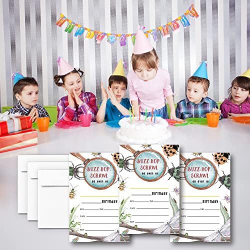 Bunch Of Bugs Birthday Invitations For Boys