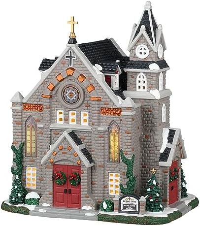 Lemax St Lukes Church Lighted Building