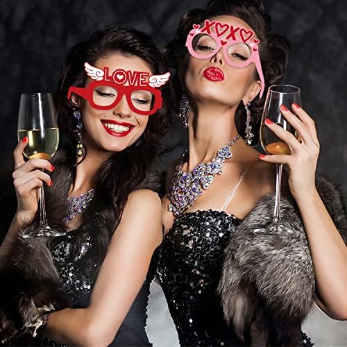 Heart Shaped Eyeglasses Valentines Day Photo Booth Props
