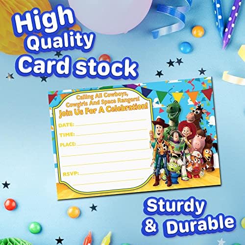 Set of 40 Classic Story Themed Birthday Invites