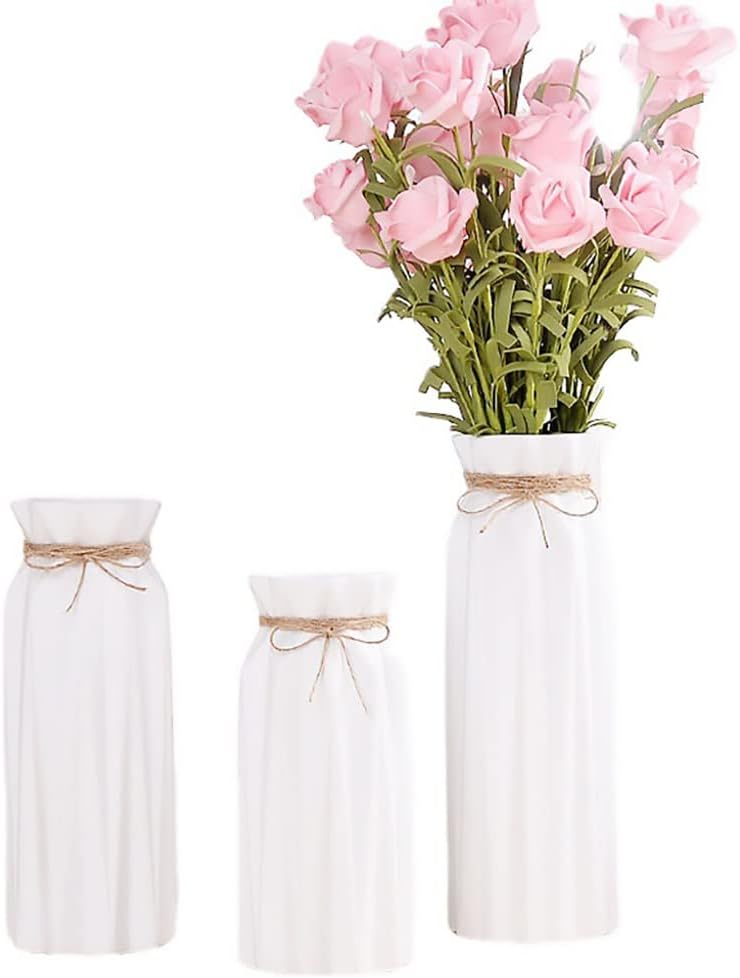 White Ceramic Vase - Modern Home Decor 827 H