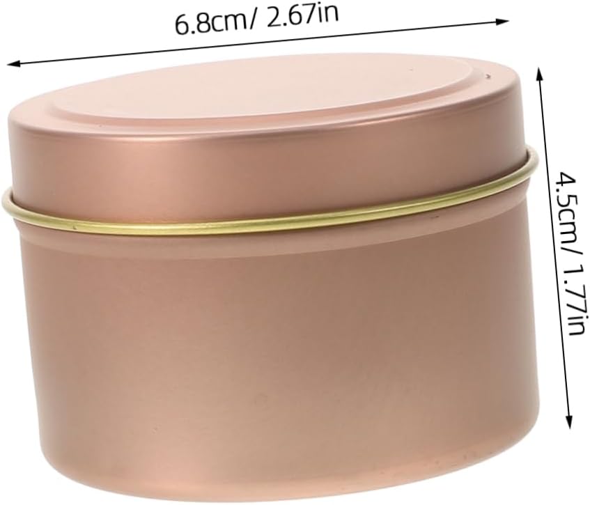 Unomor 12Pcs Aromatherapy Candle Cans with Lids Metal Tins for DIY