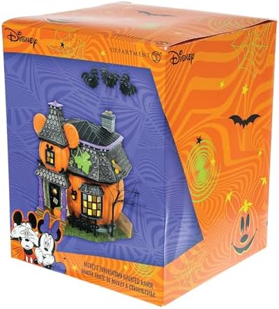 Department 56 Disney Halloween Village Mickeys Pumpkintown Haunted Manor Lighted Building