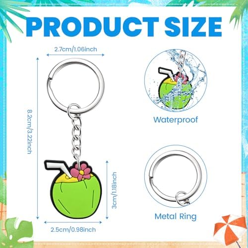 30pcs Cute Summer Keychain Charms for Bags and Keys