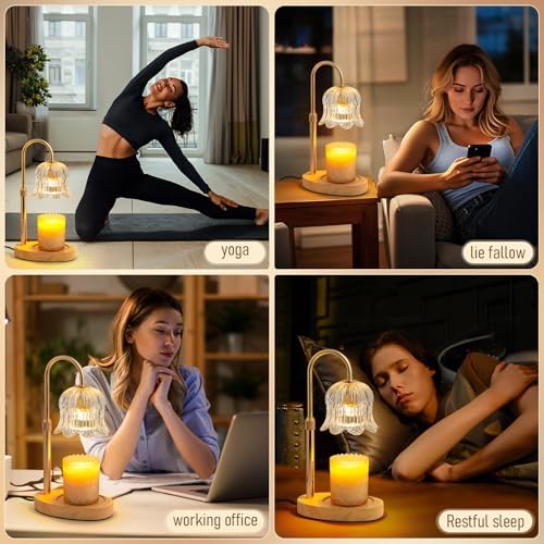 YDSP Candle Warmer Lamp with Timer and Adjustable Height
