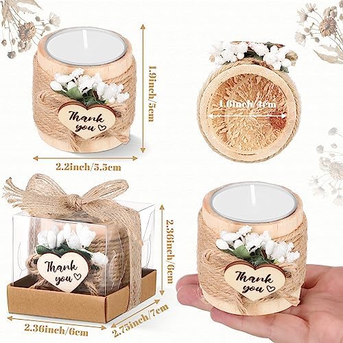 Retisee Wood Candle Holders for Wedding Baby Shower
