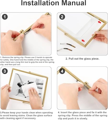 Yuragim A5 Glass Picture Frame Pack of 2