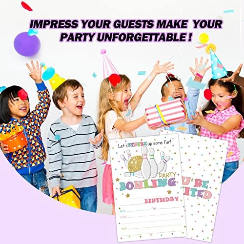 Strike Up Some Fun Bowling Party Invitations 20 Sets