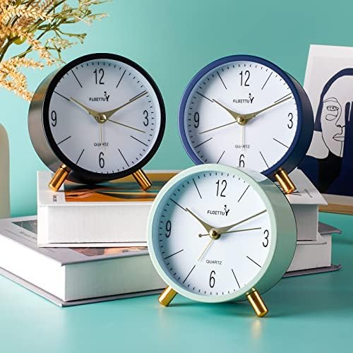 4 Inches Super Silent Alarm Clock with Night Light