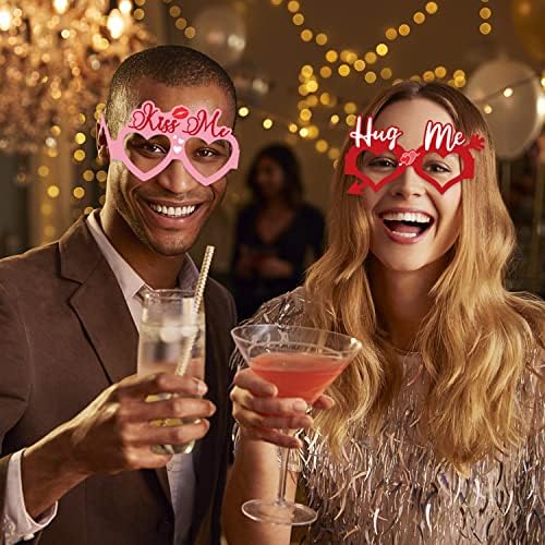Heart Shaped Eyeglasses Valentines Day Photo Booth Props