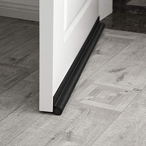 MAXTID Door Draft Stopper 36 Inch Black Adjustable Draft Blocker