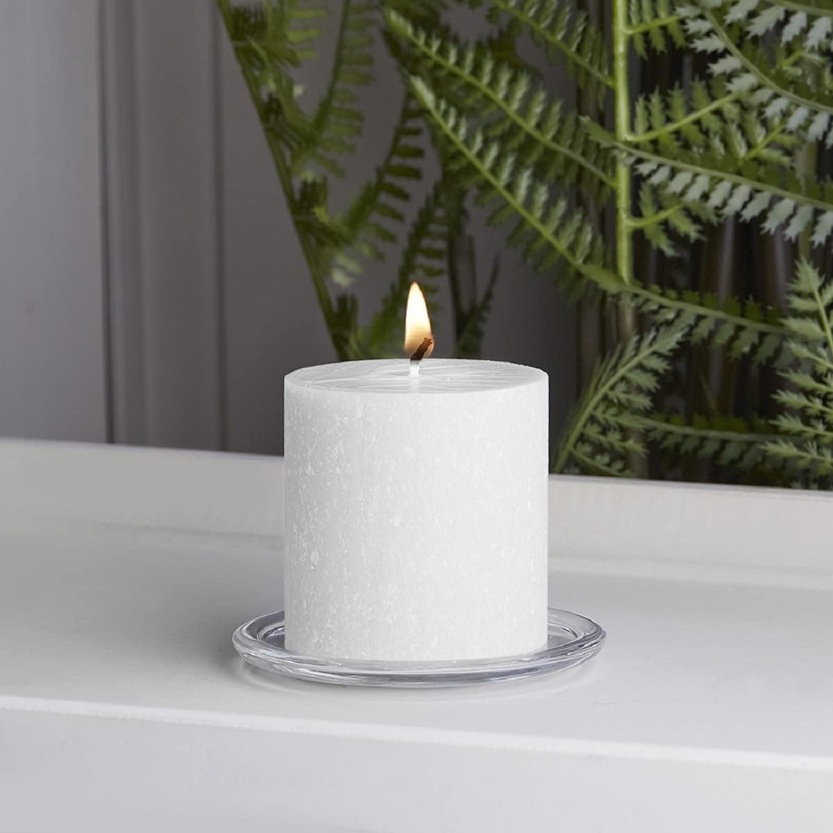 Root Candles Unscented Pillar Candle 3x3-Inch White