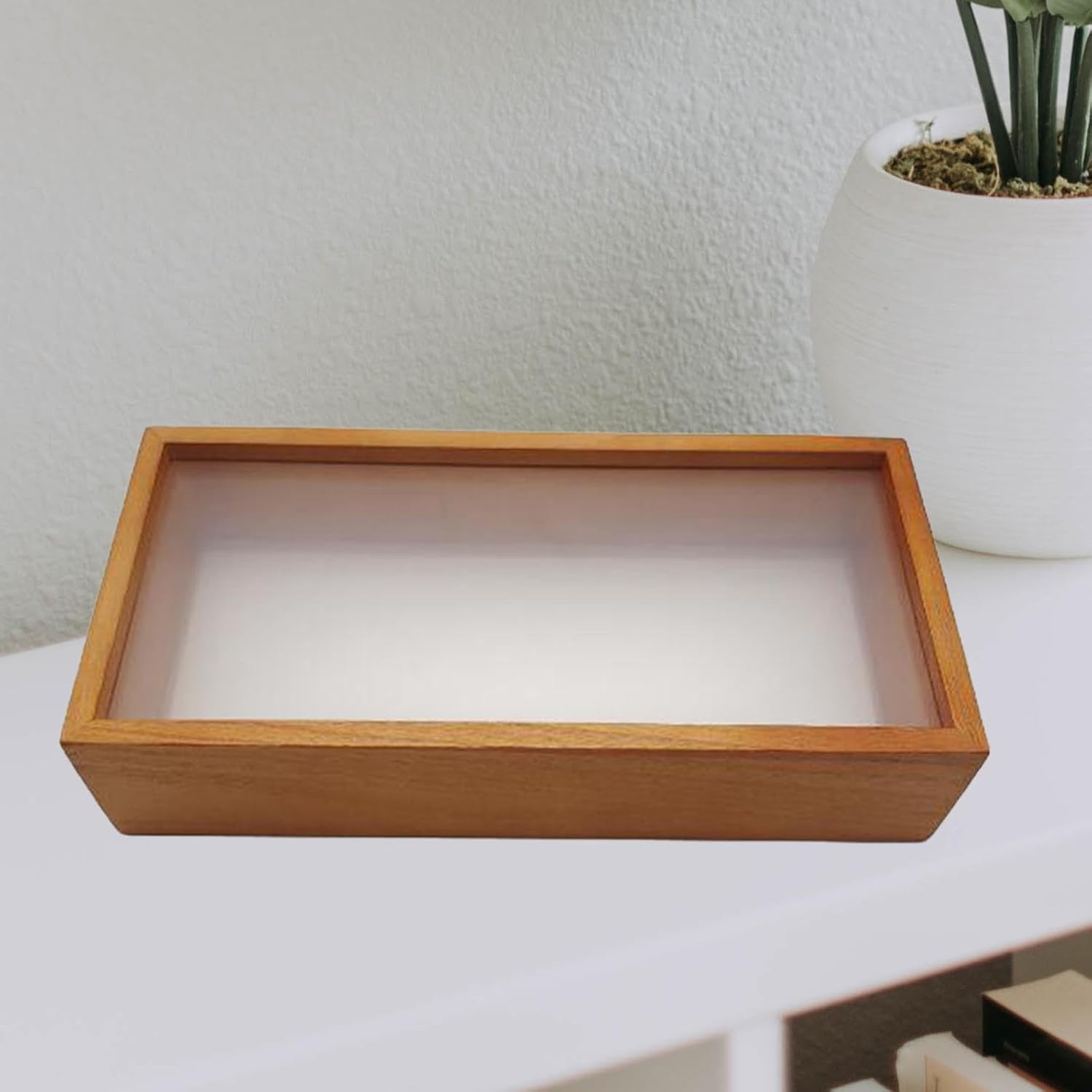 Shadow Box Picture Frame with Dried Flowers Display