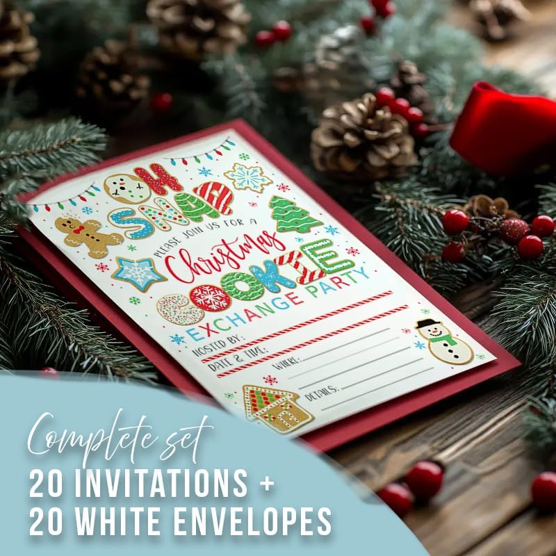 Main Event Prints Cookie Exchange Party Invitations