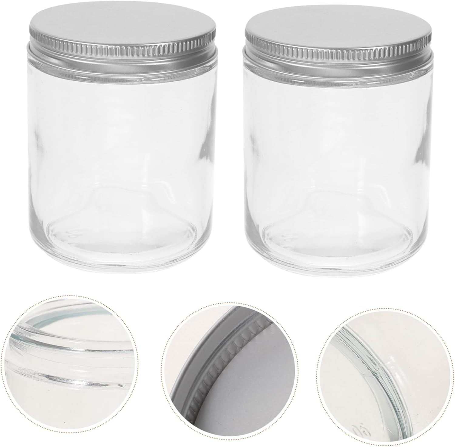 12pcs Diy Candle Making Jars Glass Votive Holders