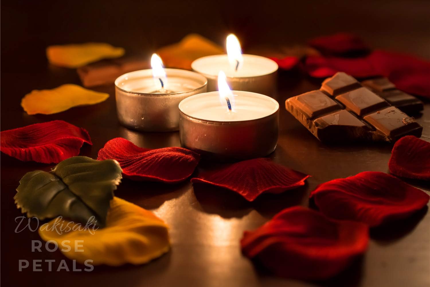 Pre-Separated Scented Artificial Silk Rose Petals 1000 PCS Dark Red